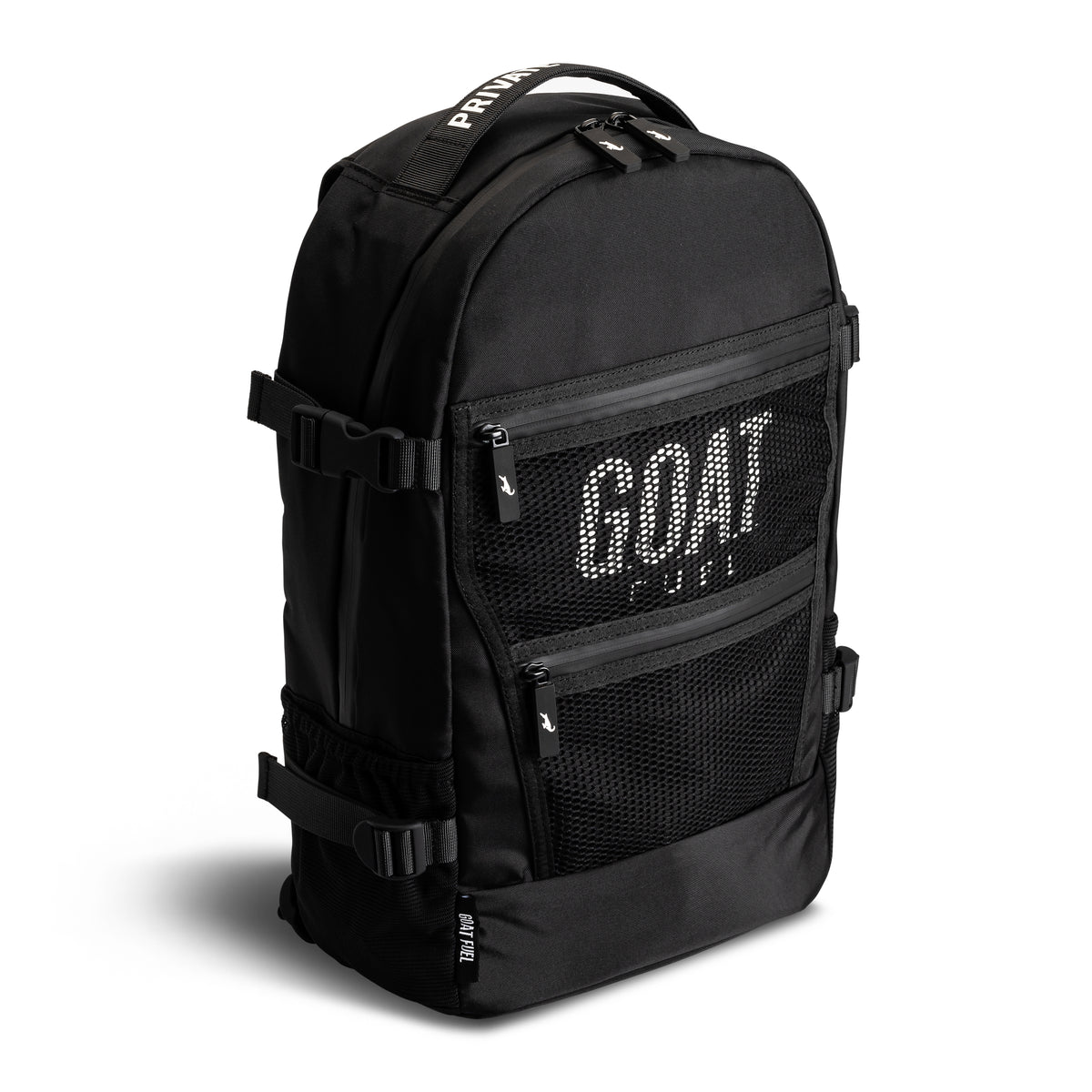 Exclusive G.O.A.T. Fuel x Private Label Collaboration Black Backpack Limited Edition