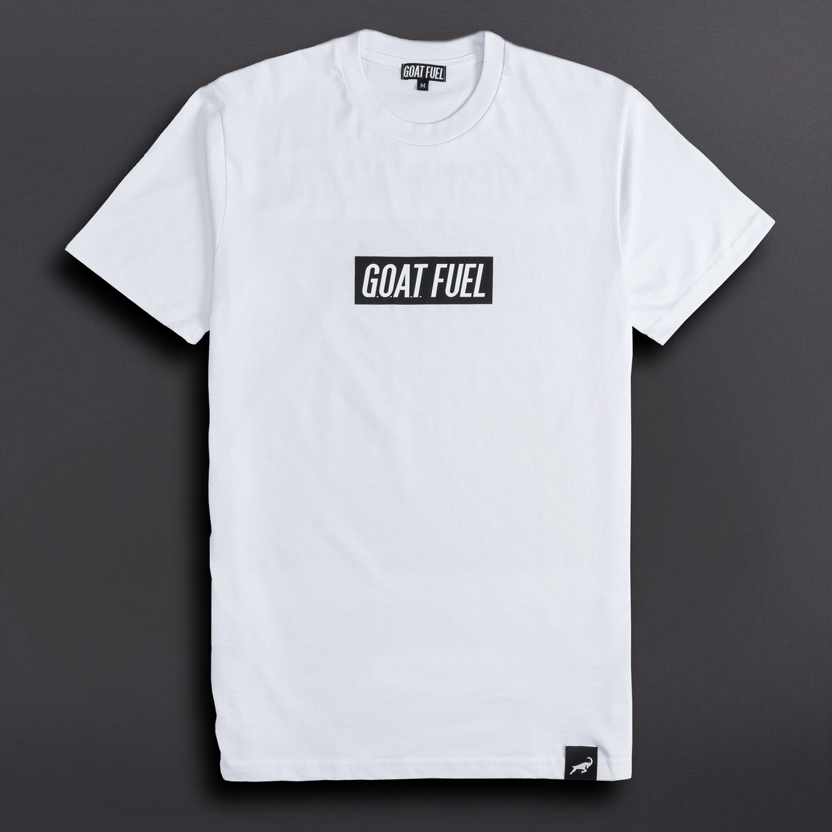 charbon ホワイト BACK LOGO DRY BIG T-SHIRTS DRY LOGO BIG T-SHIRTS
