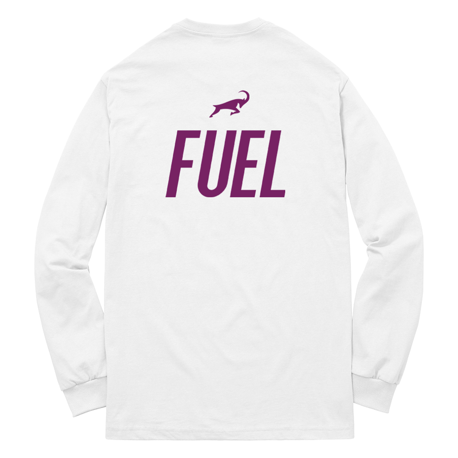 G.O.A.T. FUEL LABEL WHITE LONG SLEEVE