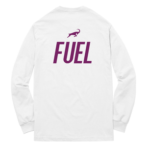 G.O.A.T. FUEL LABEL WHITE LONG SLEEVE