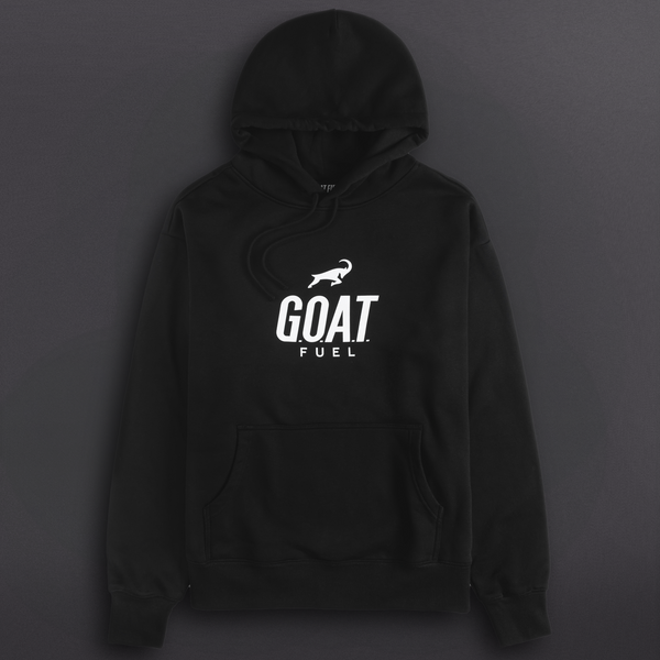 G.O.A.T. Fuel Black Alternate Logo with Sub Zero Energy Signature Back Hoodie