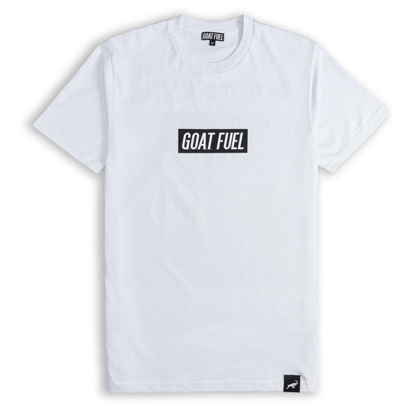 G.O.A.T. White Box Logo with Platinum Energy Signature Back